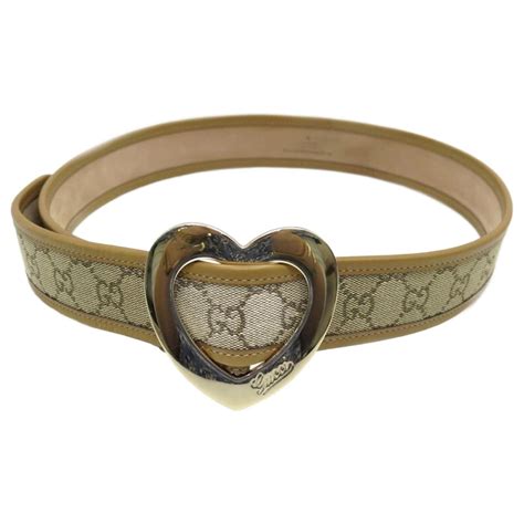 GUCCI Belt Heart Buckle 211551 Leather 90/36 No accessories 